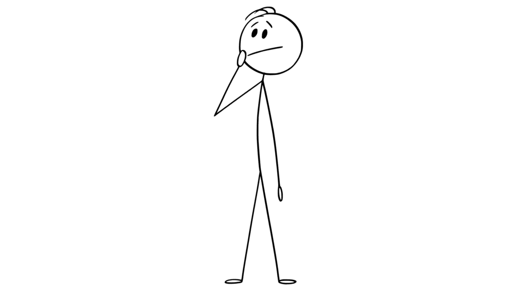 stick man thinking